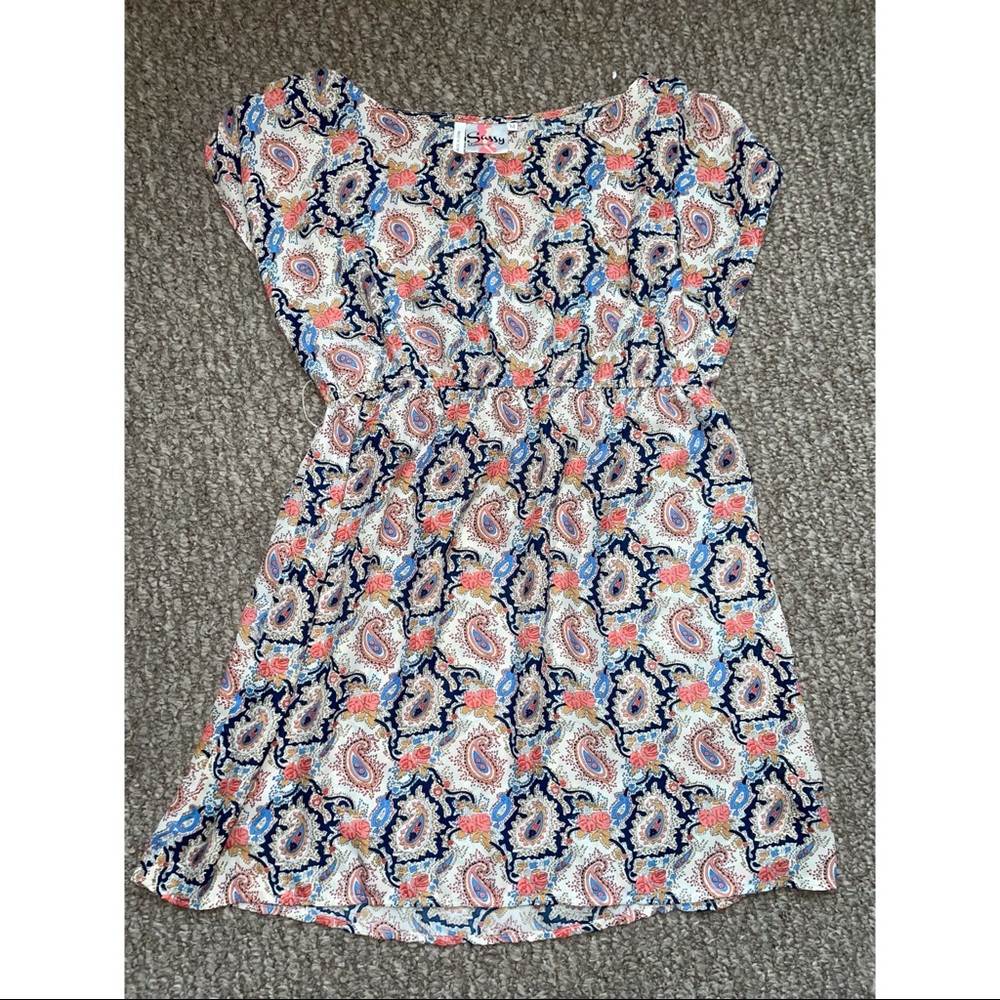 Sassy Maternity Mini Dress